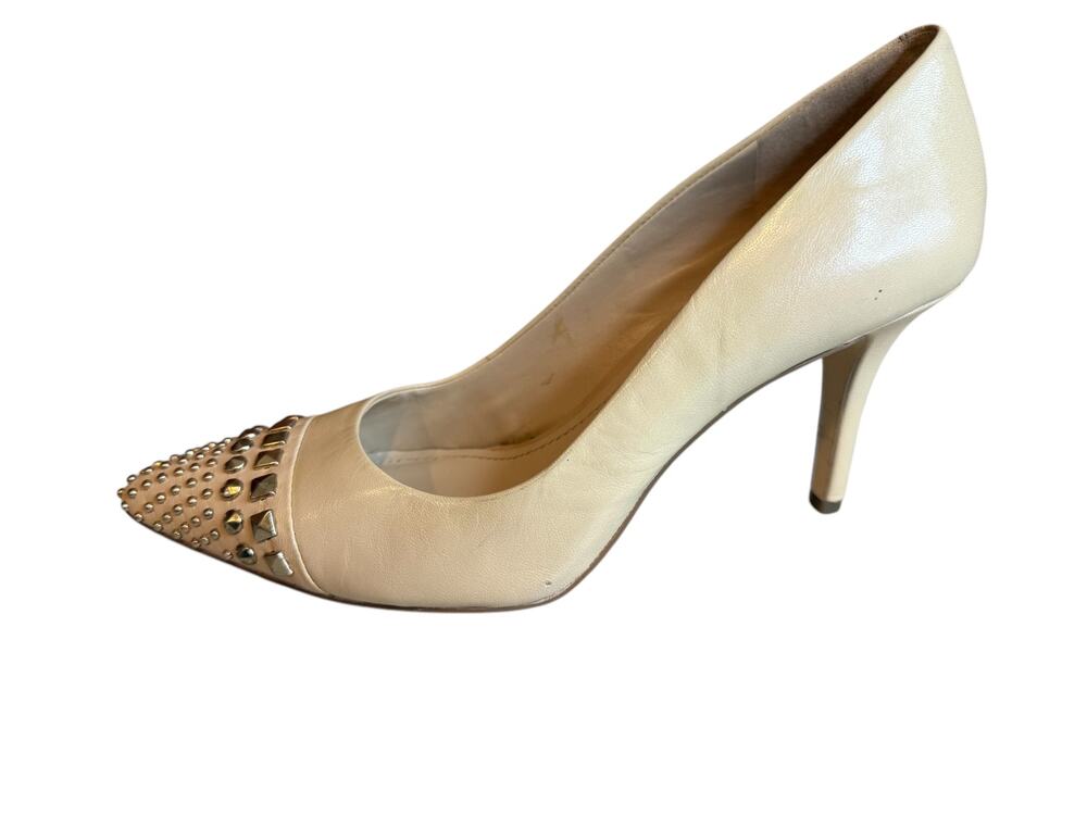 BCBGeneration Nude Rock Stud Heels 7.5